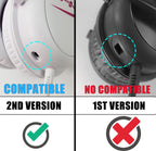 Mic Replacement Microphone Boom fits for Kingston HyperX Cloud, Cloud X and Cloud II 2nd Version for PS4 Xbox One Nintendo Switch Computer PC Gaming Headsets Noise Cancelling 3.5mm Jack Black
