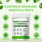 Diatomaceous Earth Food Grade and Peppermint Oil Insect Killer, Natural Crawling Pest Control for Home Garden, Kills Ants, Roaches, Fleas, Bed Bugs Silverfish, Indoor Outdoor Use, 1 lb