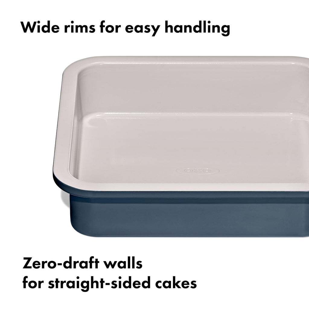 OXO Good Grips Non-Stick Pro Ceramic Coated Metal Bakeware 9” Square Cake Pan – Storm Blue