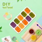 DOQAUS Ice Cube Tray with Lids - 4 Pack Stackable Silicone Ice Trays for Freezer, BPA & LFGB Safe, Easy Release for Kitchen, RV, Cocktail, Coffee, Soup & Food