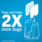 Safer Home Catch 360° Cordless Flying Insect Trap, UV LED Light, Chemical-Free, 10 Day Rechargeable Battery, Effective Fruit Fly Traps for Indoors, Gnat Traps for House Indoor, 1 Device + 6 Glue Cards