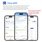 Wellue O2Ring Wearable Pulse Oximter, SPO2 Blood Oxygen Saturation Monitor - Bluetooth O2 Meter Ring Sensor with Vibration Reminder, Free APP & PC Report, Rechargeable