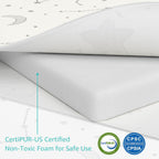 YENING Bamboo Pack and Play Mattress Pad Breathable 38x26 Waterproof Baby Mattress for Pack N Play Matress Topper Waterproof