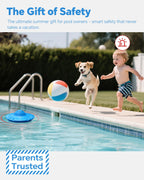 Pool Alarm, Floating Pool Safety Alarms for Inground & Above Ground Pools – Loud 110dB Alert, Adjustable Sensitivity, Protection for Kids & Pets (Blue+Black)