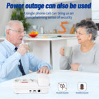 Large Button Phones for Seniors, Land Line Phones for Elderly - Big Button Home Telephone for the Visually Impaired, 110dB+ Amplified Ringer & 90dB+ Handset Volume for the Hearing Impaired House Phone