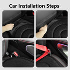 Autotechnx Soft 360 Rotating Seat Cushion for Car Non Slip Swivel Seat Cushion for Car for Elderly Support Black Office Chair Comfortable Ergonomic Design Odorless Rotating Car Seat 360 for Pregnant