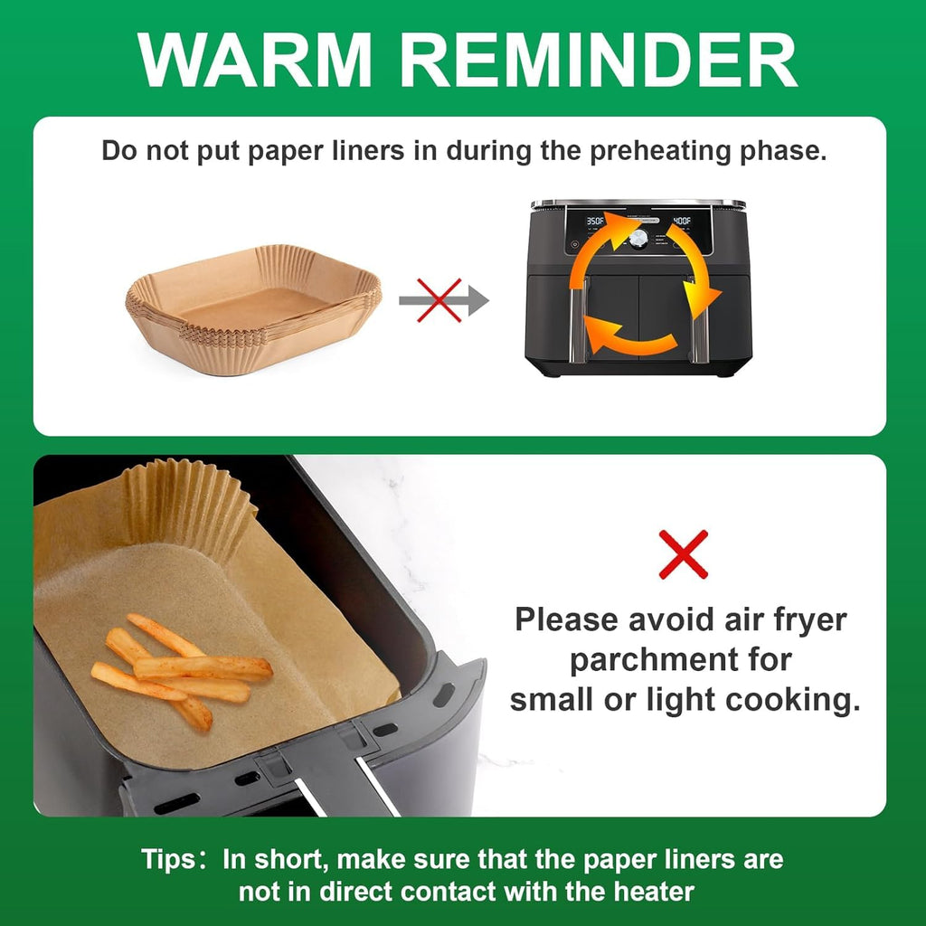 Small Air Fryer Liners Disposable Compatible with COSORI Air Fryer 2.1 Qt, 175 PCS Unbleached Parchment Paper 1-2 qt Small Air Fryer Liners Disposable for COSORI Accessories Non-Stick Baking Paper