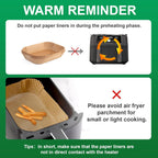 Small Air Fryer Liners Disposable Compatible with COSORI Air Fryer 2.1 Qt, 175 PCS Unbleached Parchment Paper 1-2 qt Small Air Fryer Liners Disposable for COSORI Accessories Non-Stick Baking Paper