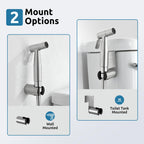 Hot and Cold Bidet Sprayer for Toilet, BRITULIF Bidet Attachment for Warm Water, Jet Sprayer for Toilet Muslim Shower, Ideal for Feminine Hygiene, Pet Cleaning, Cloth Diapers, and Elderly Care