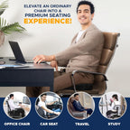 EcoNour Seat Cushions for Office Chairs | Tailbone Pain Relief Cushions for Car Seat | Sciatica, Butt & Coccyx Pain Relief Desk Chair Cushion for Long Sitting Drivers | Car Seat Cushion