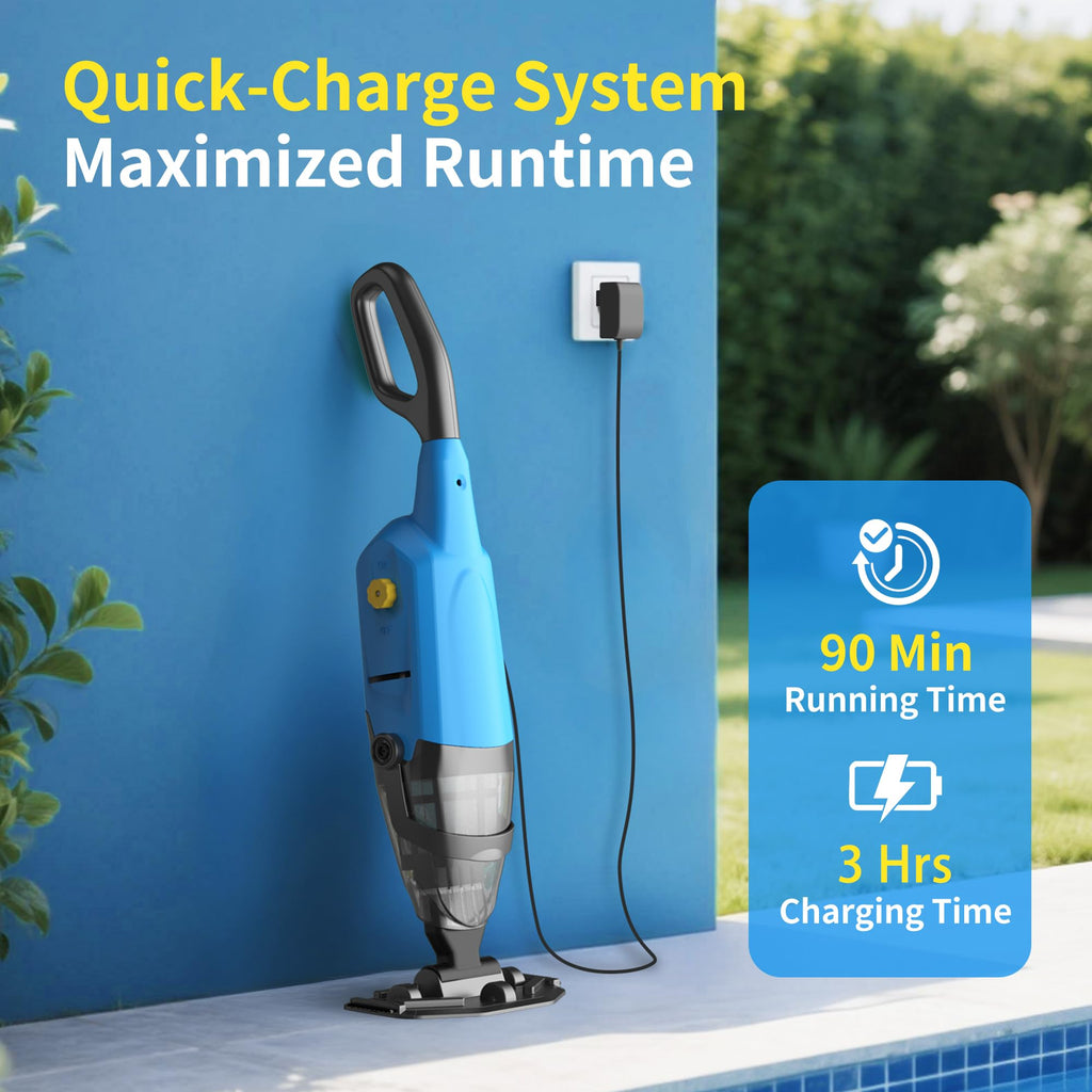 Handheld Pool Vacuum for Inground Pools,Pool Cleaner with Powerful Suction up to 15 gallons/min, Ideal for Leaves and Debris，Pool Vacuum Head for Pools Above Ground and Hot Tubs
