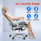 Benazcap X Large Memory Seat Cushion for Office Chair Ergonomic Cushions Butt Pillow for Pressure Relief Sciatica & Pain Relief Memory Foam for Long Sitting for Gaming Chair and Car Seat-Dark Grey