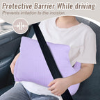 RoamReady Hysterectomy Recovery Pillow, Post-Surgery Cushion for Abdomen C-Section Tummy Tuck Lumpectomy Myomectomy Patients Must Haves Abdominal Pillow with Pocket (Purple)