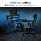 Office Chair Mat for Hard Floor, SALLOUS 63" x 51" Large Office Chair Mat, Gaming Chair Mat for Hardwood Floor, Multi-Purpose Floor Protector Desk Chair Mat for Home Office (Black)