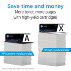 HP 206X Black High-yield Toner Cartridge | Works with HP Color LaserJet Pro M255, HP Color LaserJet Pro MFP M282, M283 Series | W2110X, Pack of 1, Black
