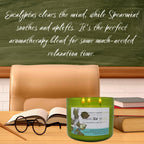 Eucalyptus Spearmint Aromatherapy Candle 3-Wick | Soy Scented Candle for Home | 15.8 oz Large Candle for Men and Women | Long Lasting Eucalyptus Candle | Decorative Candle Gift