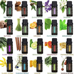 Aromatherapy Essential Oil Diffuser Gift Set - 400ml Ultrasonic Diffuser with 20 Essential Plant Oils - 4 Timer & 7 Ambient Light Settings - Therapeutic Grade
