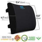 Everlasting Comfort Seat Cushion and Lumbar Support Pillow - Premium Memory Foam Office Chair Cushions for Enhanced Posture, Support, All-Day Comfort - Multi-Use for Car, Desk Chair, Gaming Chair