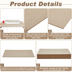 20 Pcs Book Board 10 x 12.5 Inch, 80 PT 0.086", Thick Binders Board Chipboard Designer Bookboard Kraft Heavy Duty Chipboard Sheets Bookbinding Supplies for Book Binding Cover