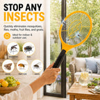 2 Pack Electric Fly Swatter, Bug Zapper Racket for Indoor Pest Control, Handheld Insect Killer Bat Battery Powered Electric Mosquito Swatter for Outdoor and Home