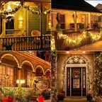 Solar Fairy Lights, 2-Pack Total 80FT 240LED Solar String Lights Outdoor Waterproof 8 Lighting Modes for Patio Fence Party Garden Yard Home Holiday Tree Outdoor Decoration (Warm White)
