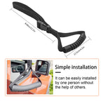 Automotive Adjustable Standing Aid Safety Handle Vehicle Support Grip Handle Disability Help Car Hand Hook- 2 pcs (Black)