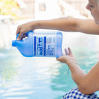 CPDI Champion 4-Pack Acidblue Muriatic Acid for Swimming Pools & Spas, 1 Gallon Each - Low-Fume pH Stabilizer & Cleaner for Concrete & Masonry Surfaces, Clears Rust & Scale Build-Up