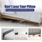 HOMBYS Wedge Pillow Headboard for Bed Gap,Foldable Bed Wedge Gap Filler Full Size,Matterss Gap Filler,Multi Functional Bed Crack Pillow, Fill The Gap (0-7") Between Your Headboard and Mattress,Grey