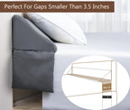 Vekkia King Pillow Wedge for Headboard Gap,Bed Gap Filler/Mattress Wedge Crack Filler,Close 0-3.5" Gap, Between Headboard and Mattress,Gray