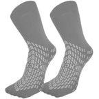 HCS Bariatric Hospital Socks with Grips for Women & Men (6 Pairs) - Non Slip Socks for Elderly/Non Skid Socks for Seniors - Fall Risk Patient Slippers (Gray, Bariatric)
