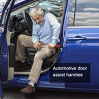 byojia 5 in 1 Vehicle Support Handles Elderly Portable Automotive Door Assist Handles Multifunction Car Handle for Elderly and Handicapped (Red-1PCS)