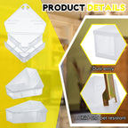 Qualirey 24 Pcs Mice Station with Keys Mouse Bait Stations Waterproof Mice Stations Outdoor Mice Traps Bait Boxes for Mice Indoor Outdoor, Bait Not Included, Suitable for Small Mice (Translucent)