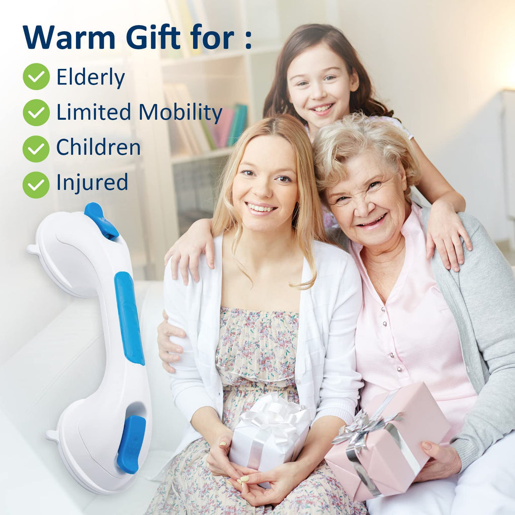 TAILI Shower Grab Bar Suction Grab Bars for Bathtubs and Showers for Elderly, Shower Grab Bars for Seniors Bathroom Safety Handle for Elderly, Handicap Balance Assist Bath Handle No Drilling Removable