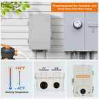 SURAIELEC Pool Timer, 7-Day Digital Pump Timer Switch, 40 AMP Heavy Duty, 120/240/277 VAC, 2HP Programmable Switch Box for Swimming Pool, Hot Water Heater, Lights, Outdoor/Indoor Use