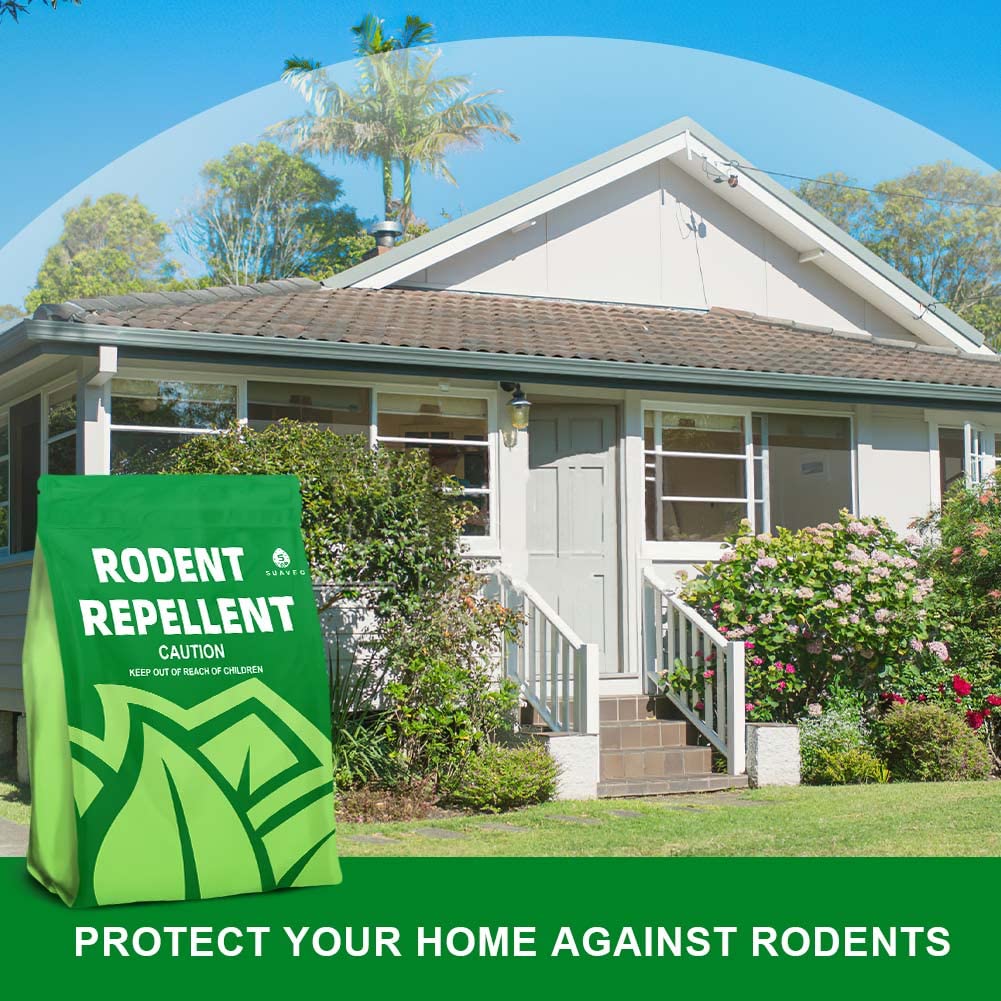 SUAVEC Rodent Repellent, Mouse Repellent Granules, Mice Repellents Indoor, 40% Peppermint Oil to Repel Mice and Rats, RV Rat Deterrent, Outdoor Rodent Repellent Pouches, Keep Mice Away-12 Pouches
