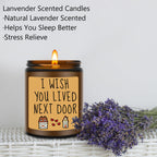 Birthday Gifts for Women, Unique Gifts for Women, Funny Gifts for Best Friend Women, Anniversary Christmas Valentines Day Gifts for Best Friends - 9 Oz Lavender Scented Candles Gifts
