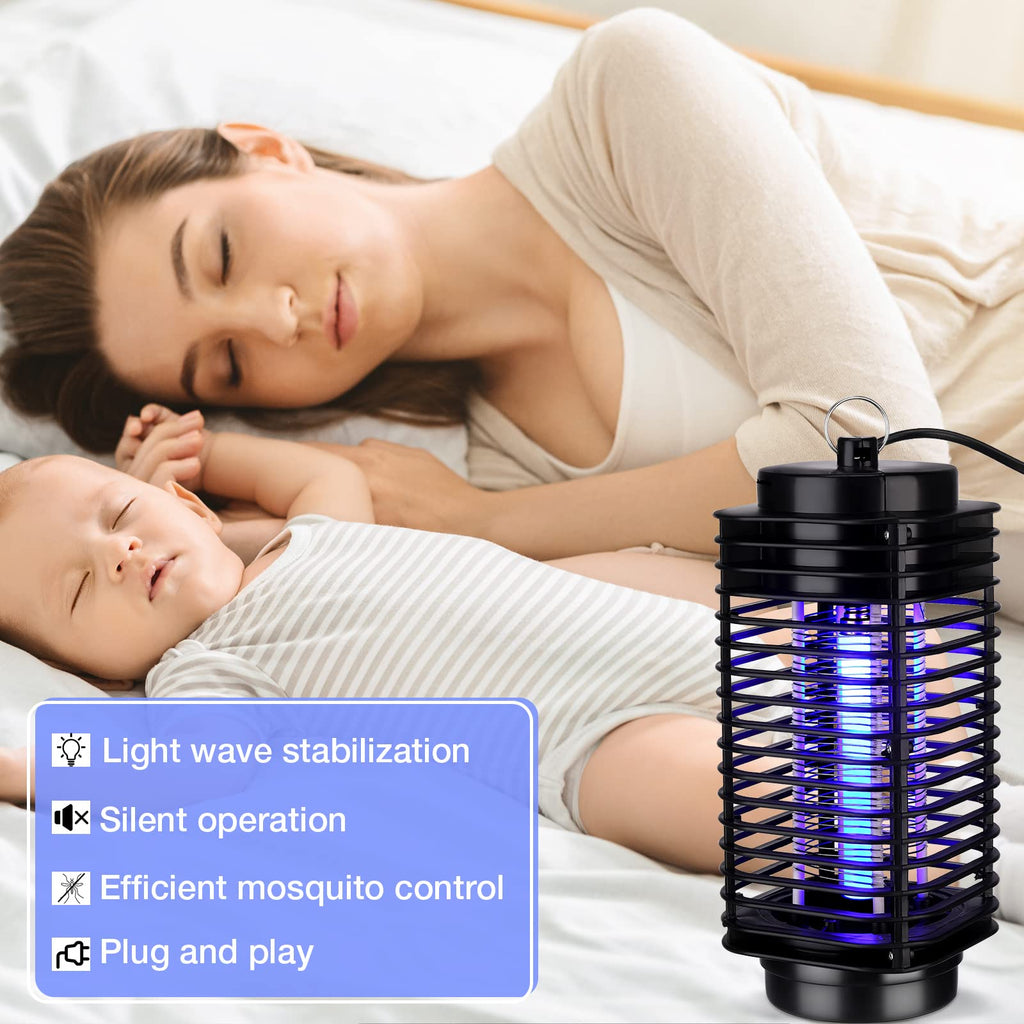 6 Pieces Mosquito Killer Bug Zapper, Electric Insect Fly Trap Electric Mosquito Zappers Fly Zapper Mosquito Killer for Patio Insect Trap Insect Killer Fly Trap for Home Garden Patio Backyard