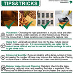 Large Rat Traps, Excellent Traps for Gophers, Mouse Traps Indoor Outdoor, Snap Traps That Work, Quick Effective Sanitary Safe, Snap Trap for Trapping Against Mouse, Chipmunk