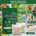 TSCTBA Pest Control Pouches,Peppermint Oil Pest and Rodent Repellent,Mouse/Rat/Mice Repellent,Mosquito Repellent, Naturally and Strongly Repel Spider,Roach,Bugs,Insect,Ant, & Other Pests -8P