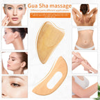 Chumia 10 Pieces Wood Massage Tools Wooden Maderoterapia Kit Therapy Tools Massage Roller Lymphatic Drainage Health Care for Neck Leg Back Arm Body Muscle Pain Relief
