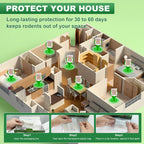 HLISIS 15 Pack Mouse Repellent Pouches, Peppermint Oil Repellent for Mice, Natural Rodent Repellent Pouches Effectively Repels Rodents, Mosquito, Spiders, and Other Pests, Indoor & Outdoor Use