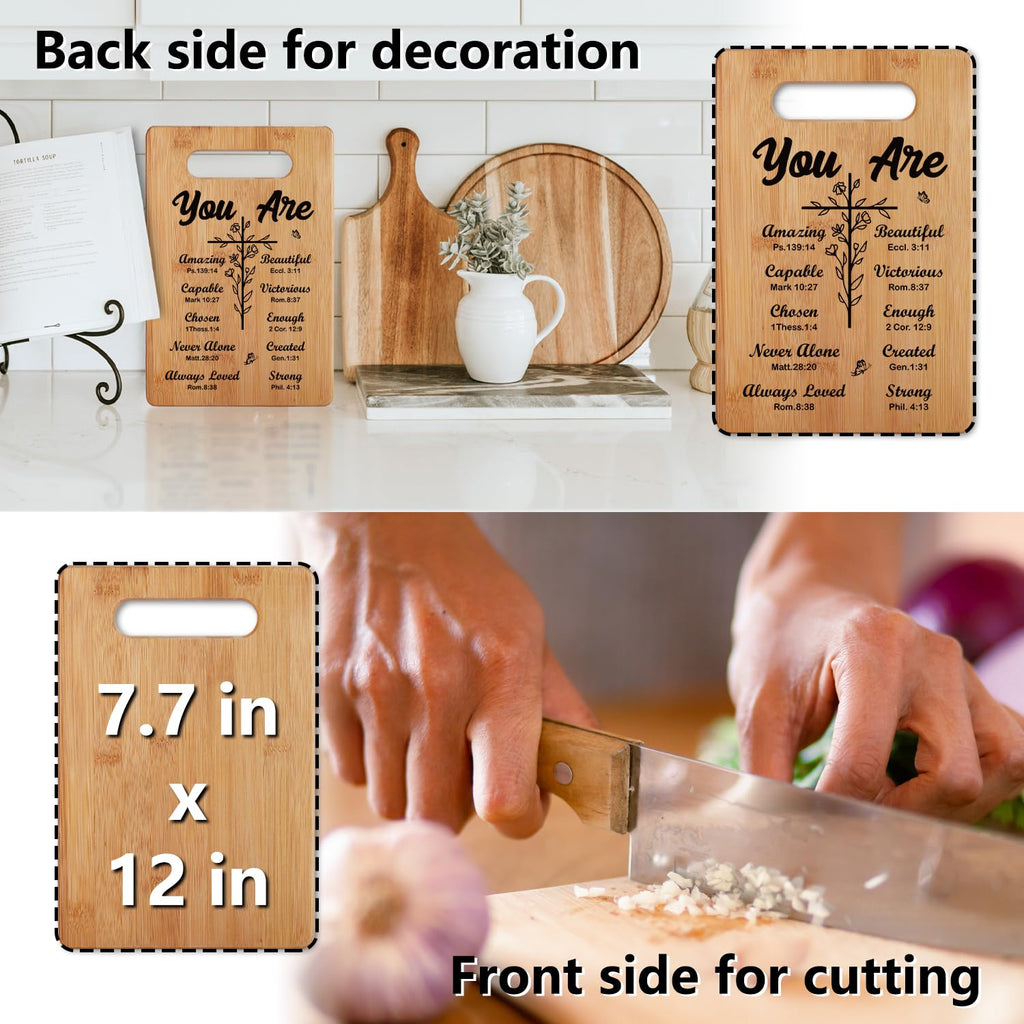 Christian Gifts Religious Gifts for Women, Inspirational Gifts with Prayers, Christmas Cutting Board Gifts for Women Friend - You Are Beautiful