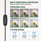 LBW Grow Lights for Indoor Plants, 144 LEDs Full Spectrum Standing Plant Grow Light with 4/8/12H Timer, 6 Dimmable Levels,68" Adjustable Tripod, Floor Grow Lamp for Tall Large Indoor Plants Growing
