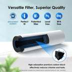 Waterdrop DA29-00020B 𝐍𝐒𝐅 𝟓𝟑&𝟒𝟐 𝐂𝐞𝐫𝐭𝐢𝐟𝐢𝐞𝐝 Water Filter, Replacement for Samsung® HAF-CIN/EXP, DA29-00020A/B, DA29-00020B-1, RF263BEAESR, RF28HMEDBSR, RS25J500DSR, 4 Filters