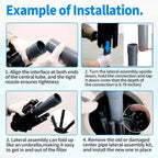 SX244DA Lateral Assembly with Center Pipe for Hayward s244t Sand Filter Tank, Pool Threaded Lateral Compatible with Hayward S244TC, S270T, S270T2 Sand Filter, Spa Pool Sand Filter Replacement Parts