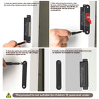 Mousike Magnetic Door Catch Heavy Duty 90lb Door Magnets with Strong Magnetic for Kitchen Cupboard Wardrobe Closet Cabinet Door Drawer Latch