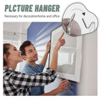 20pcs Super Hook Picture Hangers and Office Pack, Drywall Hooks for Hanging Pictures, Wall Hooks, Picture Hangers, Picture Hanging Kit，Hang Art, Clock, Shelves, Mirrors