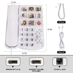 It can Edit 9 one Touch Memory Speed Dialing and Images, Elderly Image Phone, Phone for Patients with Alzheimer's Disease and Enlarged Phone for Patients with Hearing Impairment