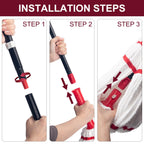 KeFanta Self Wringing Mop for Floor Cleaning, Microfiber Floor mop with 57 " Long Handle, Easy Wringing Mop for Kitchen Hardwood Bathroom Garages Warehouses Vinyl Tile Laminate Home Office