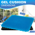 LYUANEC Gel Seat Cushion for Long Sitting, (18.5 Inch Extra Large Cushion) Soft＆Breathable Gel Cushions for Pressure Relief, Wheelchair Seat Cushions, Honeycomb Seat Cushions, Office Chair Cushions